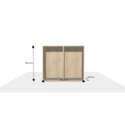 Meuble sur-mesure selon votre configuration : 2026-03-09-Biblio - Meuble bas/Buffet/Commode-Dimensions L=100 cm H=85 cm P=30 cm