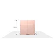 Meuble sur-mesure selon votre configuration : 7-commode6tiroirs - Meuble bas/Buffet/Commode-Dimensions L=90 cm H=90 cm P=45 cm