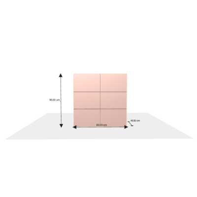 Meuble sur-mesure selon votre configuration : 7-commode6tiroirs - Meuble bas/Buffet/Commode-Dimensions L=90 cm H=90 cm P=45 cm