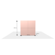 Meuble sur-mesure selon votre configuration : 9-commode4porte - Meuble bas/Buffet/Commode-Dimensions L=90 cm H=90 cm P=45 cm