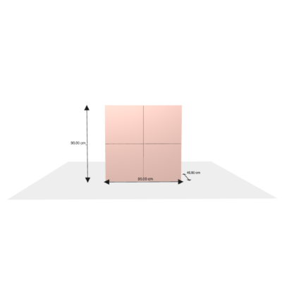 Meuble sur-mesure selon votre configuration : 9-commode4porte - Meuble bas/Buffet/Commode-Dimensions L=90 cm H=90 cm P=45 cm