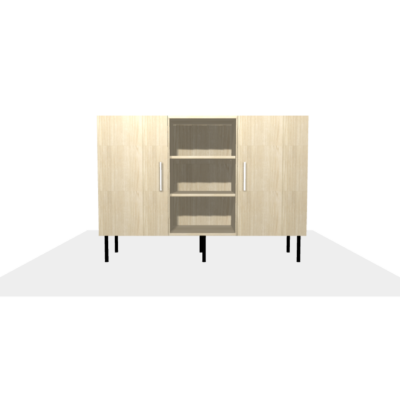 Meuble sur-mesure selon votre configuration : New_Project - Meuble bas/Buffet/Commode-Dimensions L=148 cm H=85 cm P=45 cm