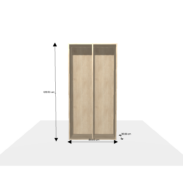 Meuble sur-mesure selon votre configuration : New_Project2 - Bibliothèque/Etagère-Dimensions L=80 cm H=160 cm P=30 cm
