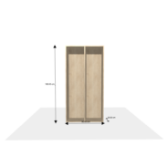Meuble sur-mesure selon votre configuration : New_Project - Bibliothèque/Etagère-Dimensions L=80 cm H=160 cm P=30 cm