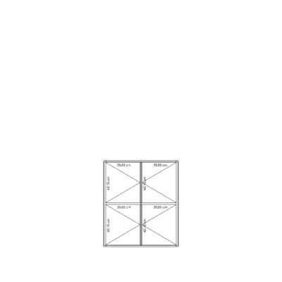 Meuble sur-mesure selon votre configuration : salon-sous-arche - Meuble TV-Dimensions L=77 cm H=90 cm P=50 cm