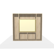 Meuble sur-mesure selon votre configuration : New_Project - Meuble TV-Dimensions L=160 cm H=150 cm P=30 cm