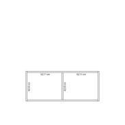 Meuble sur-mesure selon votre configuration : New_studProject - Meuble bas/Buffet/Commode-Dimensions L=111.12 cm H=45.83 cm P=15.37 cm