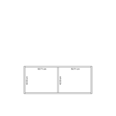 Meuble sur-mesure selon votre configuration : New_studProject - Meuble bas/Buffet/Commode-Dimensions L=111.12 cm H=45.83 cm P=15.37 cm