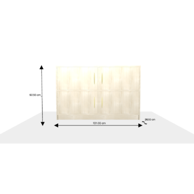 Meuble sur-mesure selon votre configuration : New_Project - Meuble bas/Buffet/Commode-Dimensions L=131 cm H=84.5 cm P=26.5 cm