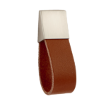 Bouton cuir Safari - Marron clair