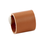 Poignée cuir drum - Cuir Cognac