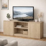 Meuble tv sur mesure bois clair
