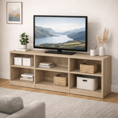 Meuble tv sur mesure bois élégant
