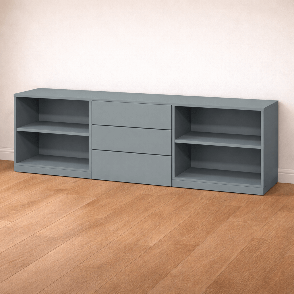 Meuble tv sur mesure bleu