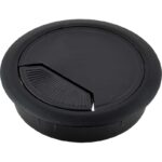 Passe Câble blanc/noir avec perçage