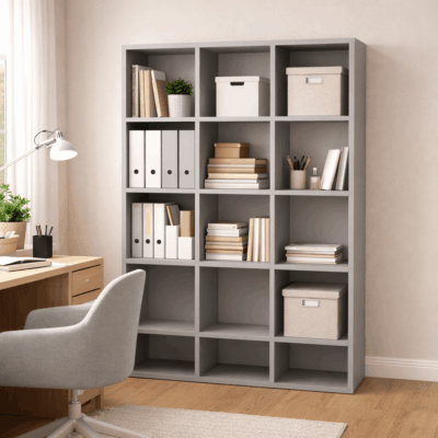 Bibliothèque sur mesure 12 étagères