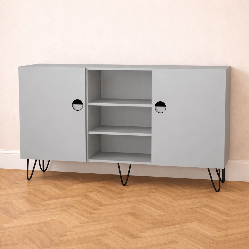 Buffet sur mesure bas sur pieds