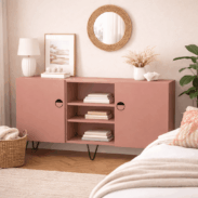 Buffet sur mesure sur pieds rangement