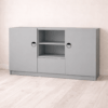 buffet7-1 Buffet sur mesure gris clair avec placard
