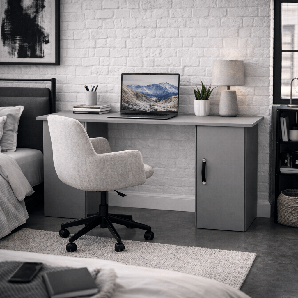 Bureau sur mesure à double placard