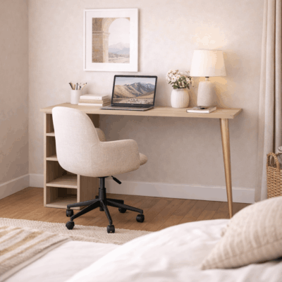 Bureau sur mesure avec deux pieds
