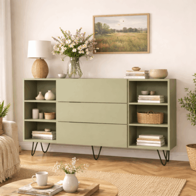 Commode sur mesure avec pieds
