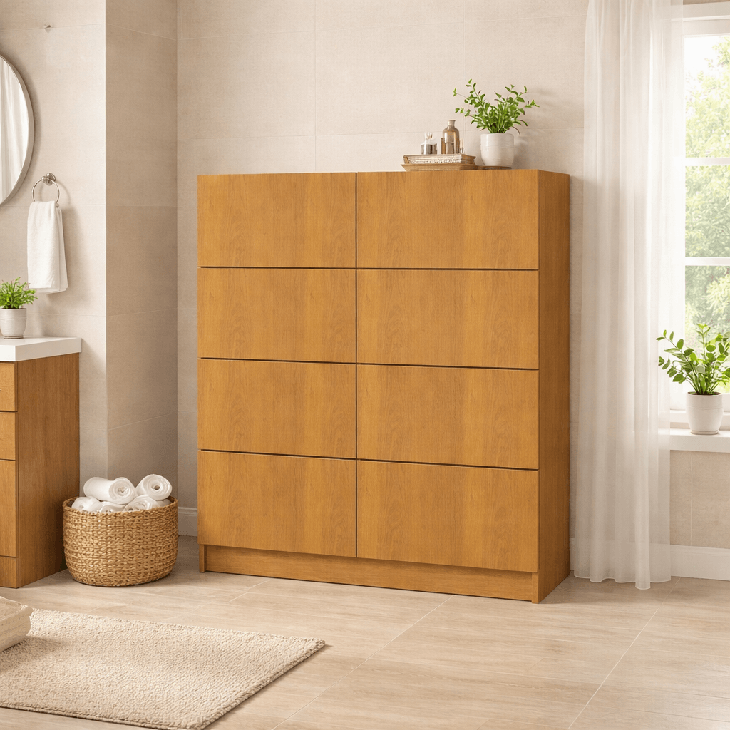 Commode sur mesure 8 tiroirs en bois