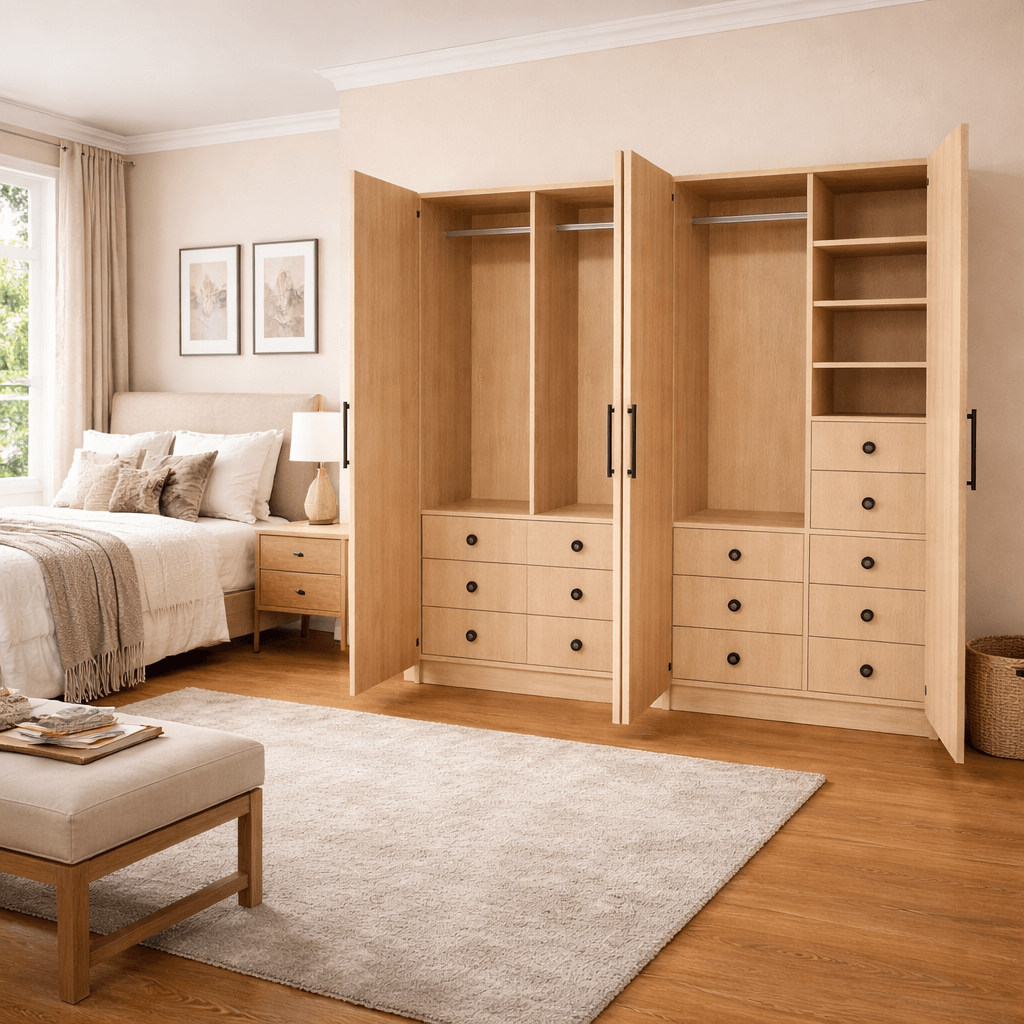 Dressing sur mesure scandinaves avec 4 portes