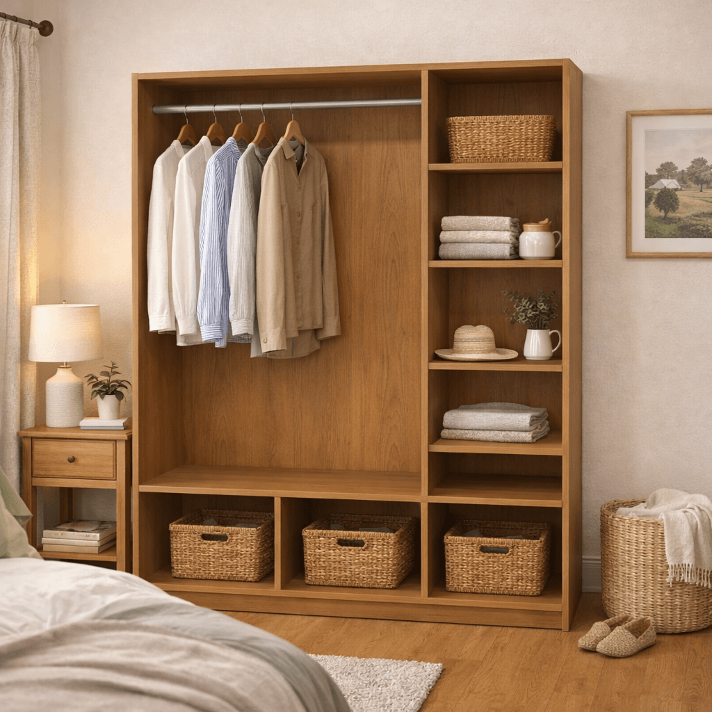 Dressing sur mesure simple avec rangements