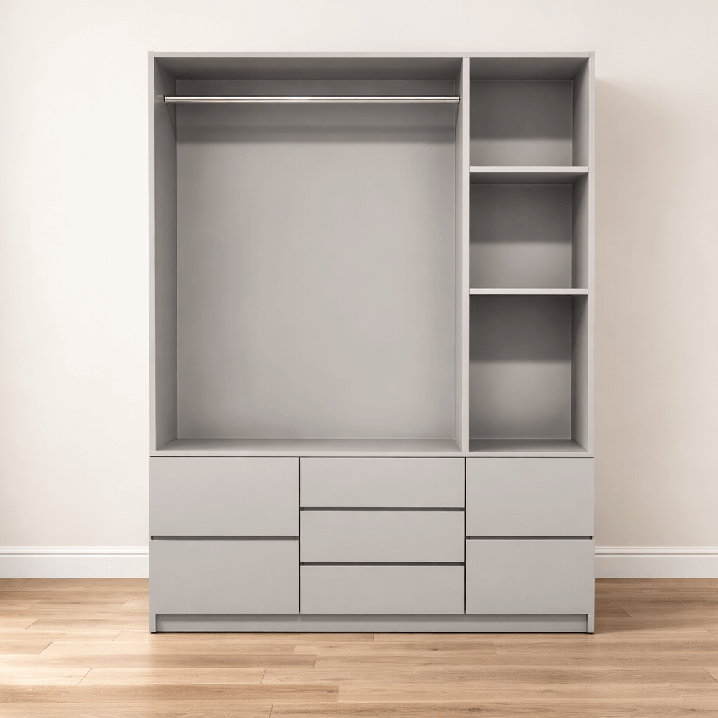 Dressing sur mesure avec tiroirs et penderie