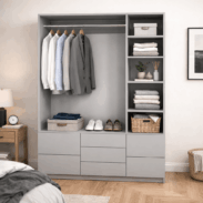 Dressing sur mesure avec tiroirs et penderie