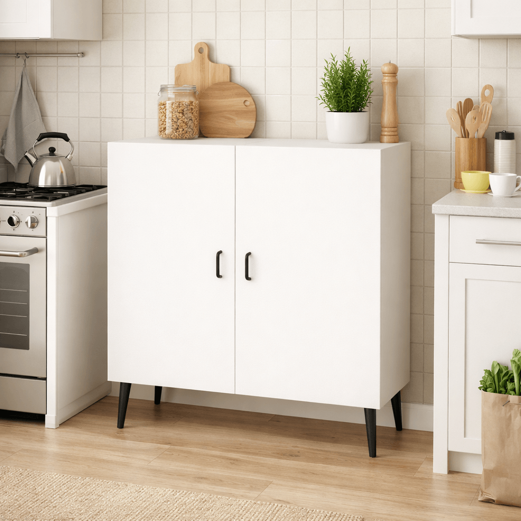 Meuble bas sur mesure sur pieds