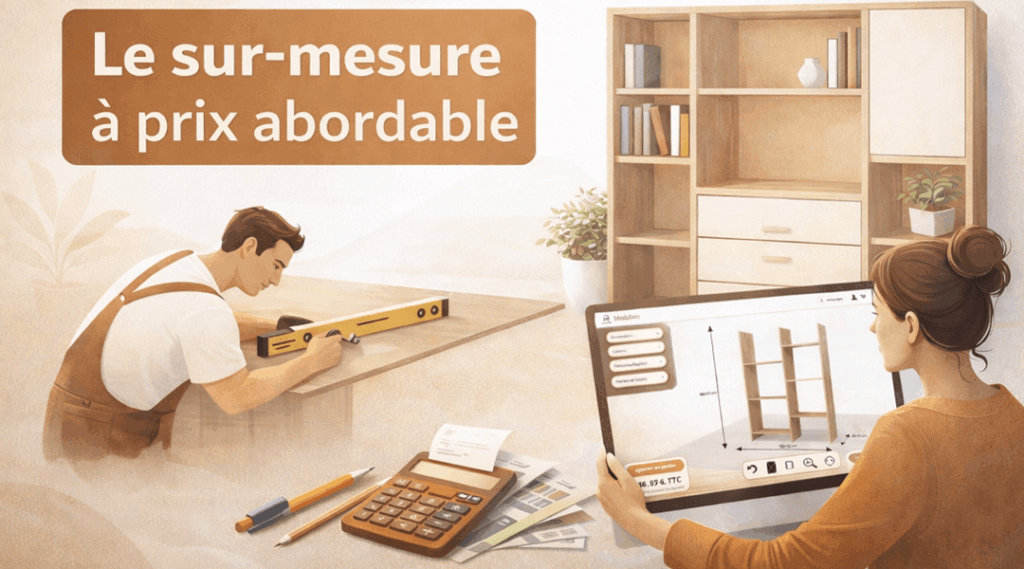 meuble sur mesure sous escalier avec tiroirs et rangements fermés