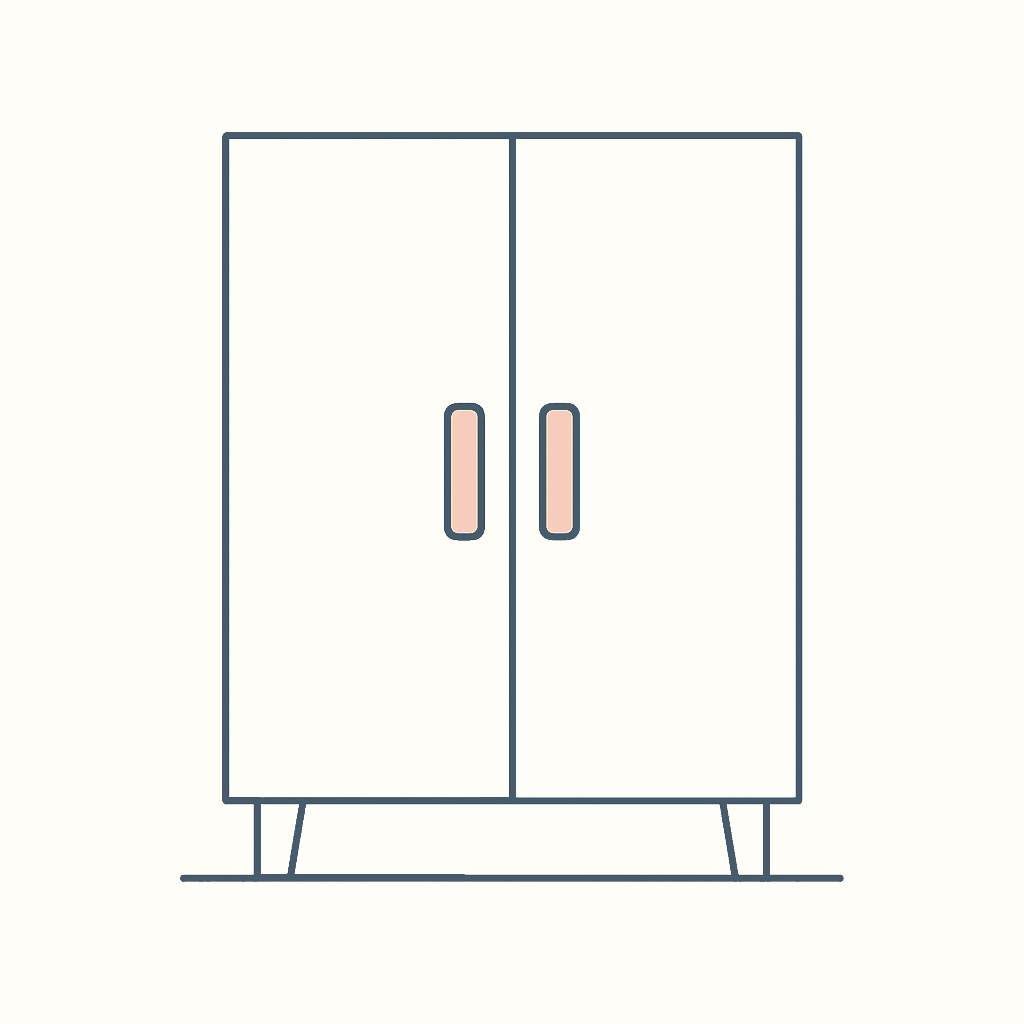 placard fermé dressing portes battantes