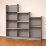 Meuble sous escalier sur mesure étagères