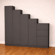 Meuble sous escalier sur mesure moderne