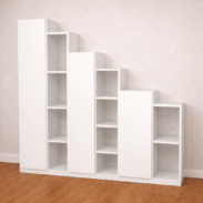 Meuble sous escalier sur mesure 6 colonnes