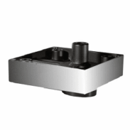 Pied de meuble carré plat déco - Blanc mat