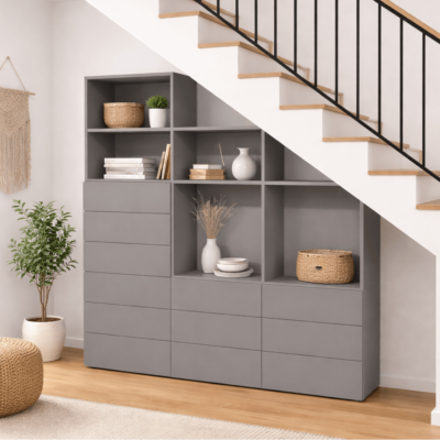 Meuble sous escalier sur mesure agencement moderne