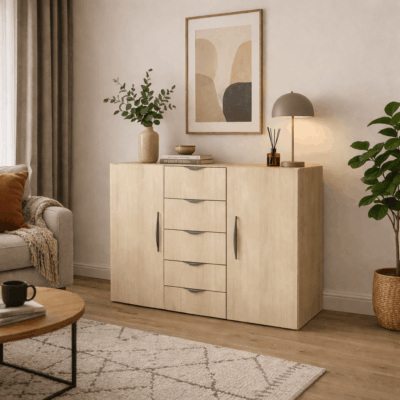 Commode sur mesure scandinave pour salon
