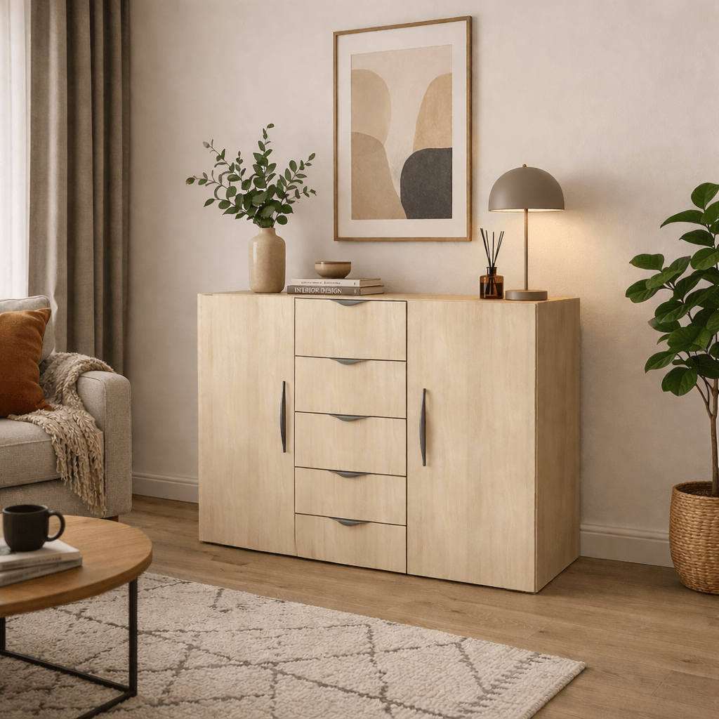 Commode sur mesure scandinave pour salon
