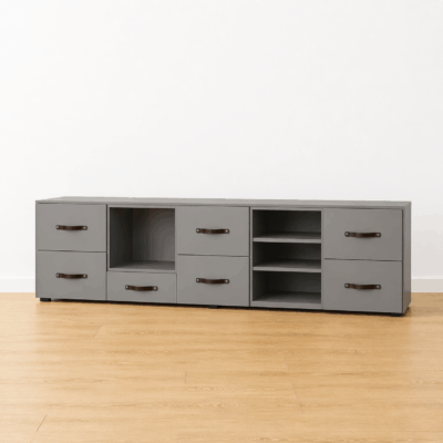 Meuble bas sur mesure long rangement