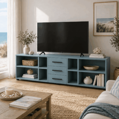 Meuble bas sur mesure lumineux élégant