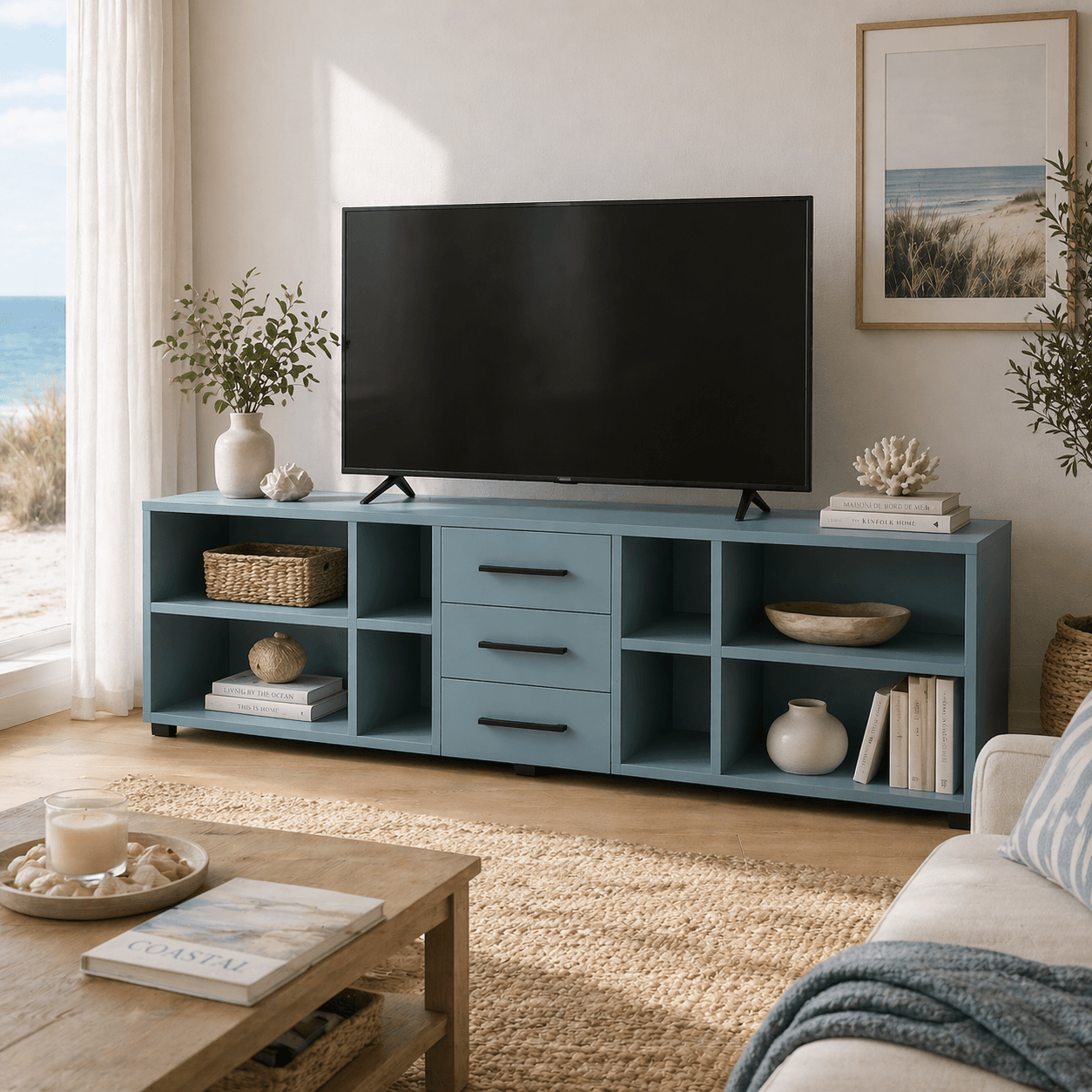 Meuble bas sur mesure lumineux élégant